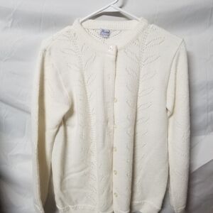 Windsor Cream Button-Front Knit Cardigan